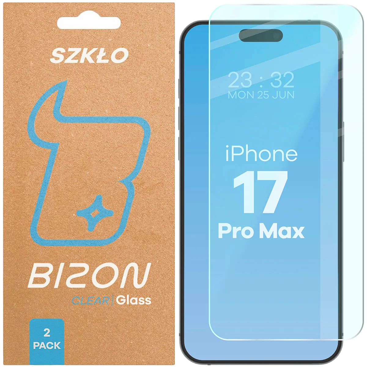 Szkło hartowane Bizon Clear Duo do iPhone 17 Pro Max / 18 Pro Max