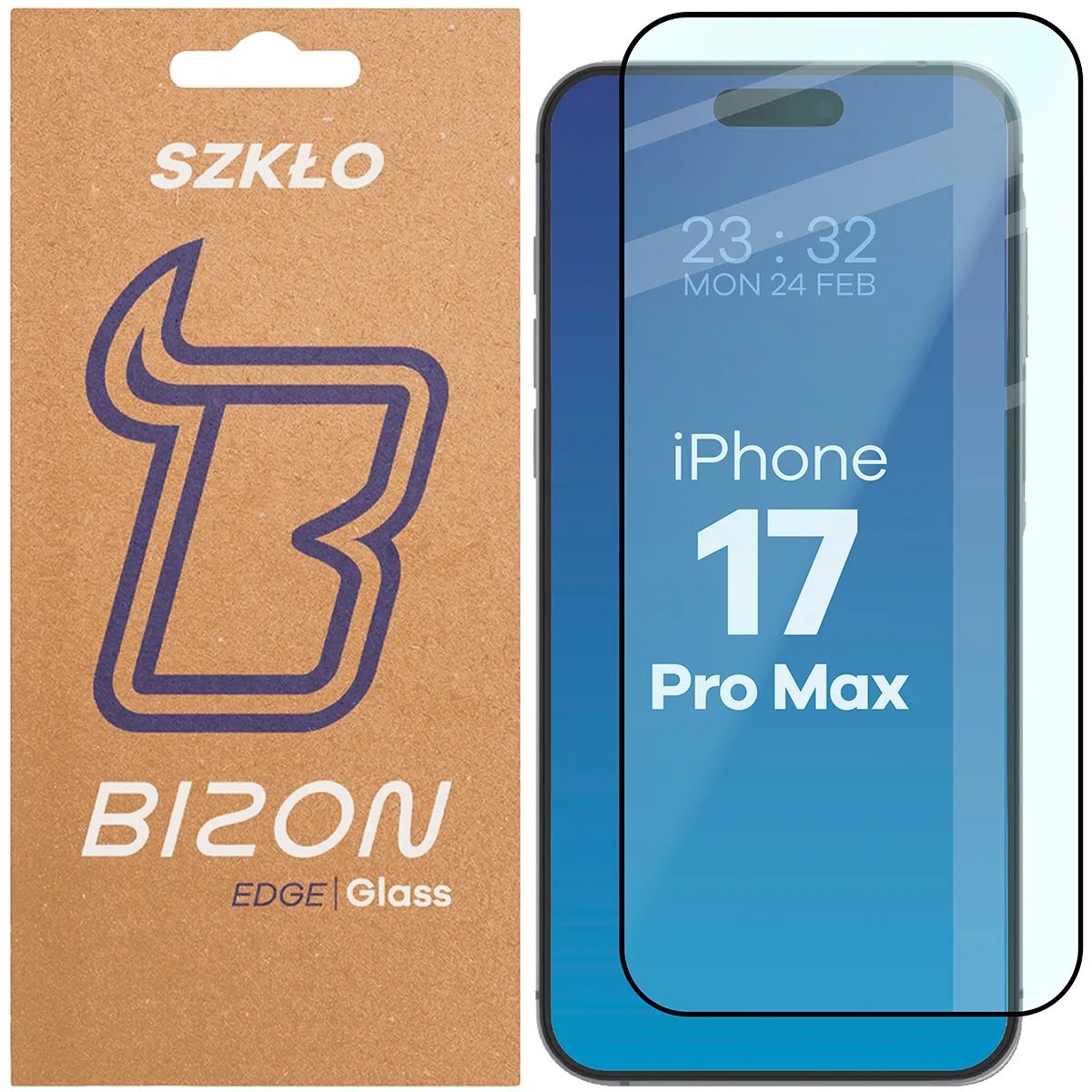 Szkło hartowane Bizon Edge 2 do iPhone 17 Pro Max / 18 Pro Max