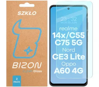 Bizon Clear Duo do Realme 14x 5G / C55 / C75 / OnePlus Nord CE 3 Lite / Oppo A60 4G