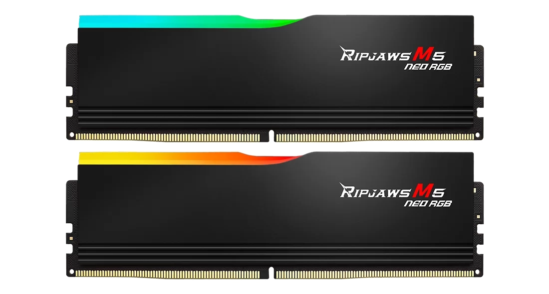 Pamięć RAM G.Skill Ripjaws M5 Neo RGB DDR5 64GB (2x32GB) 6000 CL36 Czarny