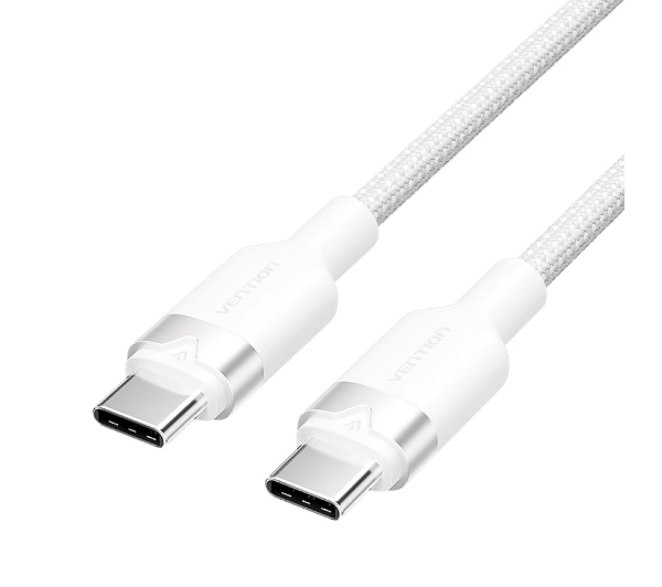 Vention USB-C do USB-C 3A  60W PD 2m Biały