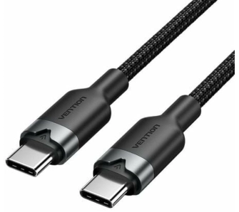 Kabel Vention USB-C do USB-C 3A 60W PD 2m Czarny