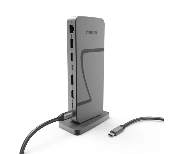 Hama STACJA DOKUJĄCA USB4 USB-C PD 40 Gbit/s 10 PORTÓW