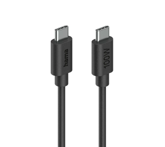 Kabel Hama USB-C do-USB-C 100W 1,2m Czarny
