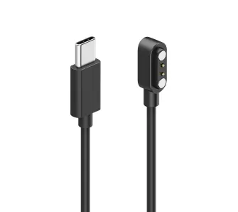 Kabel Hama USB-C do ładowania zegarków 0,6m Czarny