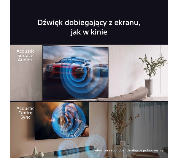 Sony BRAVIA 8A K-77XR8A 77" 4K OLED 120Hz Google TV Dolby Vision Dolby Atmos DTS-X HDMI 2.1 + Soundbar Theater Bar 8 - Kup na Raty - RRSO 0%