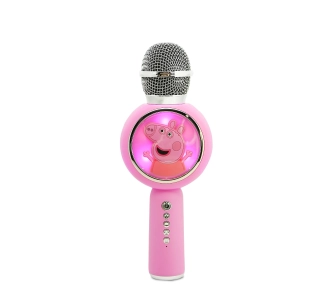 Mikrofon z głośnikiem Bluetooth OTL Technologies Karaoke PEPPA PIG 5W Różowy