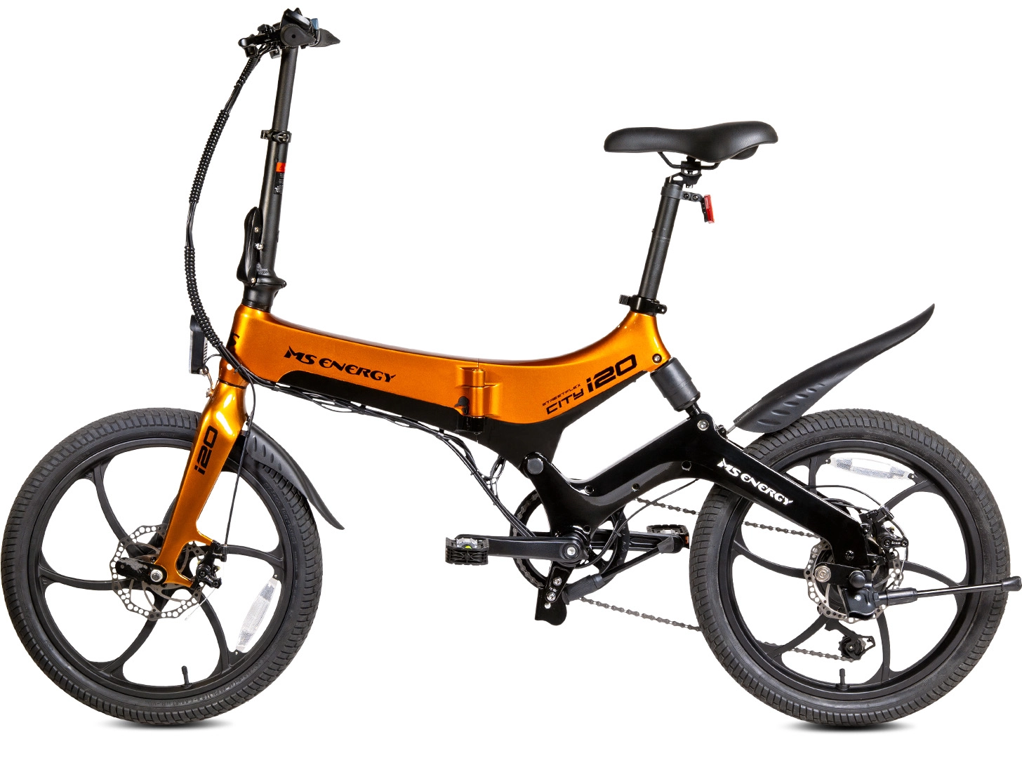 Rower elektryczny MS Energy i20 Pomarańczowo-czarny