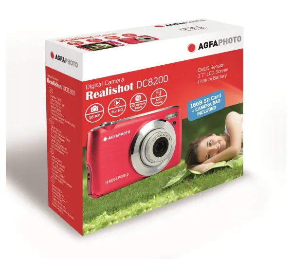 AgfaPhoto DC8200 Czerwony - Kup na Raty - RRSO 0%