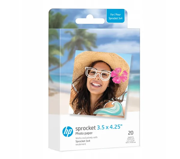 HP Papier Zink 3,5x4,25'' 20szt