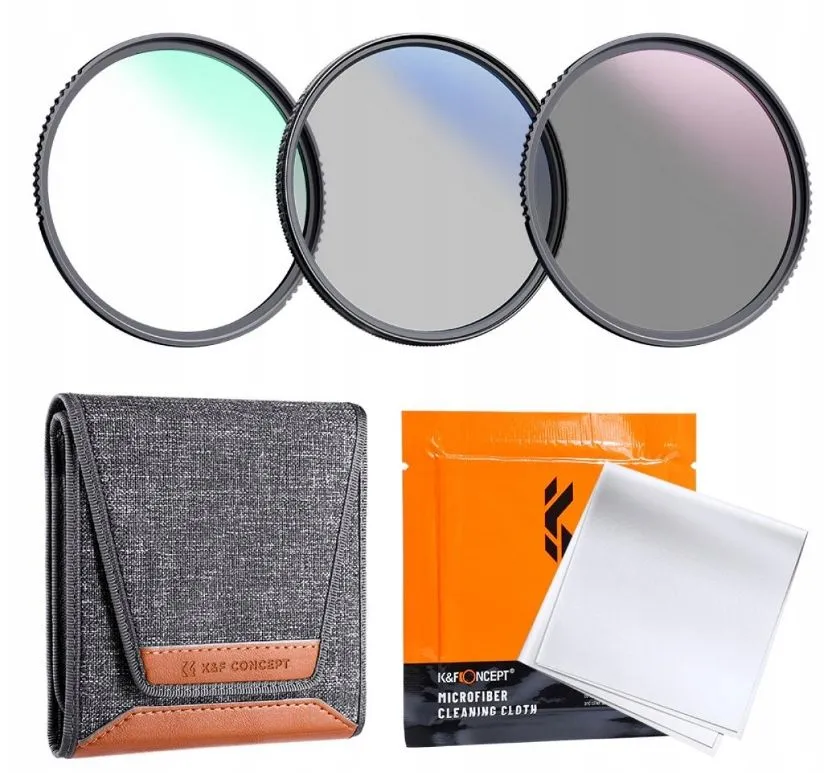 Filtr K&F zestaw 4w1 NANO-K UV CPL ND4 67mm