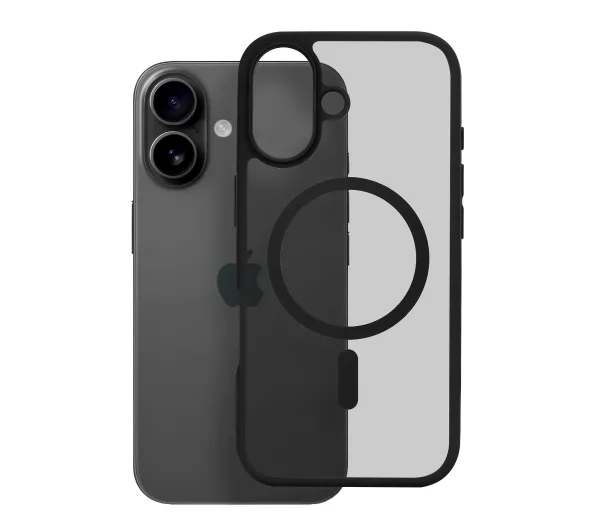 Etui ROOBIX Dusky MagSafe do Apple iPhone 17 Czarny matowy