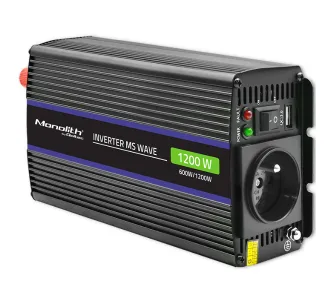 Przetwornica Qoltec Monolith 12/230V 600/1200W Czarny