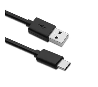 Kabel Qoltec 50487 USB-A do USB-C 1m Czarny