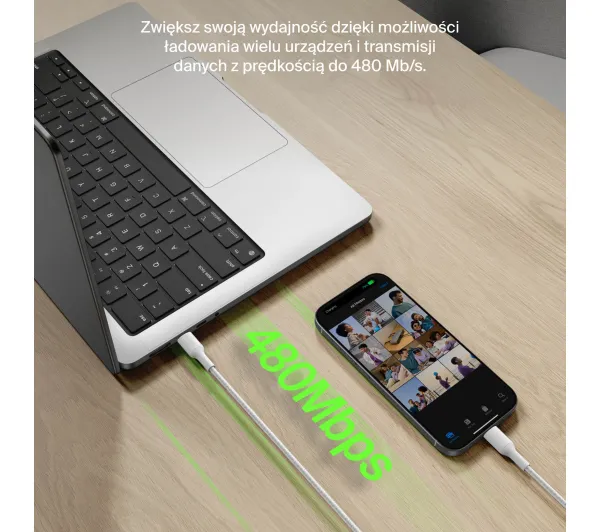 Belkin BoostCharge Pro USB-C do USB-C 240W 2m Biały
