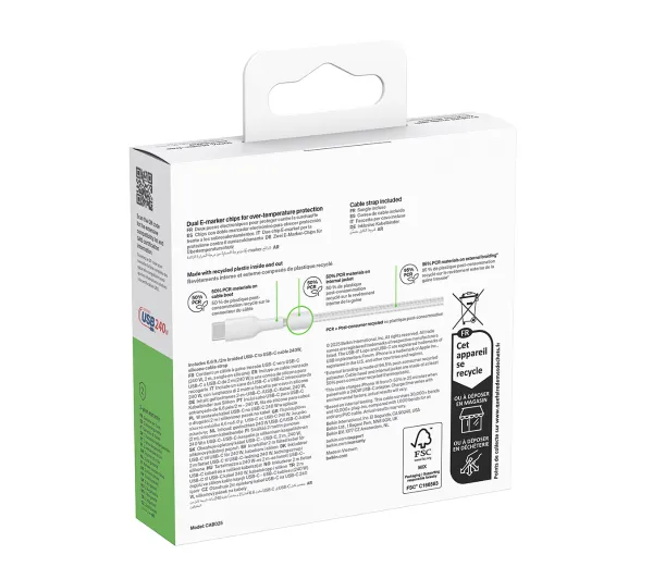 Belkin BoostCharge Pro USB-C do USB-C 240W 2m Biały