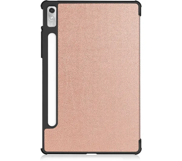 Bizon Case Tab Croc z klapką do Lenovo Xiaoxin Pad Pro 2022 / P11 Pro Gen 2 Różowozłoty