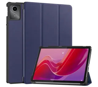 Bizon Case Tab Croc z klapką do Lenovo Tab M11 Granatowy