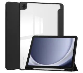 Bizon Case Tab Clear Matt z klapką do Samsung Galaxy Tab A9 Plus Czarny