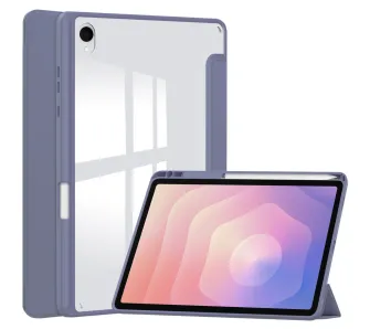 Etui na tablet Bizon Case Tab Clear Matt z klapką do Samsung Galaxy Tab S11 Lawendowy