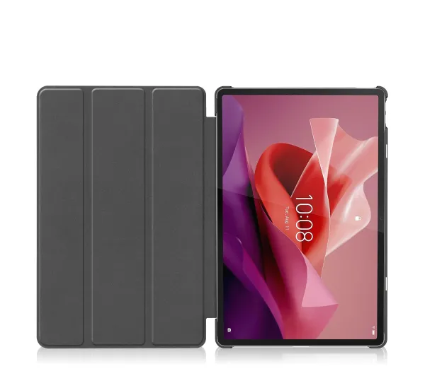 Bizon Case Tab Croc z klapką do Lenovo Tab P12 Szary