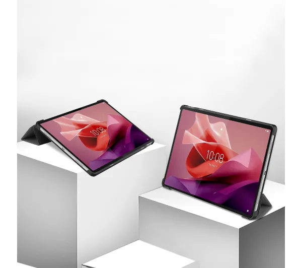 Bizon Case Tab Croc z klapką do Lenovo Tab P12 Szary