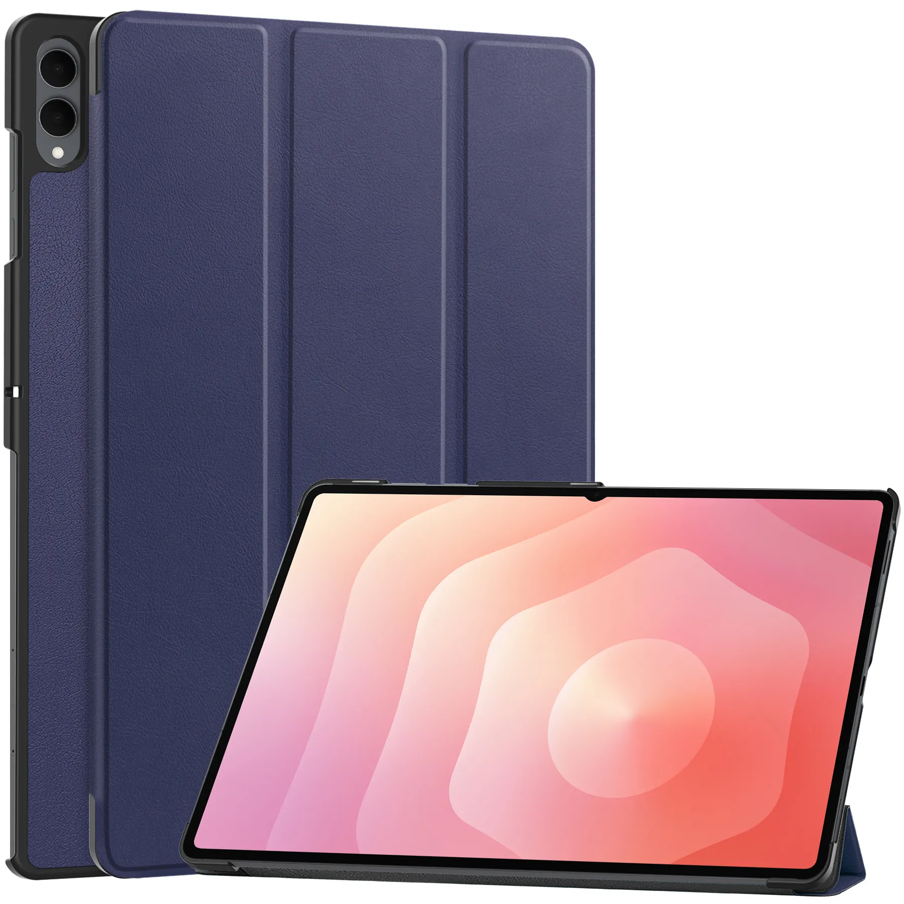 Etui na tablet Bizon Case Tab Croc z klapką do Samsung Galaxy Tab S11 Ultra Granatowy