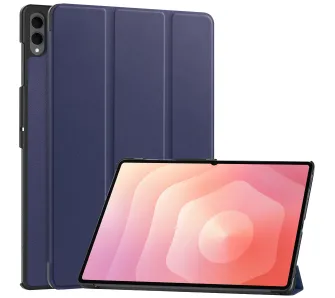 Etui na tablet Bizon Case Tab Croc z klapką do Samsung Galaxy Tab S11 Ultra Granatowy