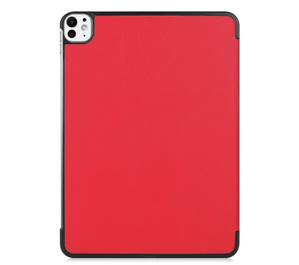 Bizon Case Tab Croc z klapką do iPad Pro 11" 2025 / 2024 Czerwony