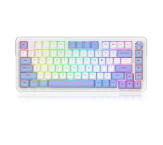 Klawiatura mechaniczna Redragon K673WBP-RGB-MAX Manbo Linear Switch Biało-Niebieski