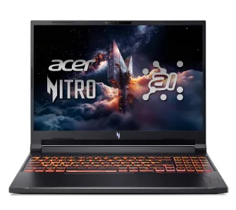 Laptop gamingowy Acer Nitro V 16 AI ANV16-61 16" 180Hz Ryzen AI 7 350 32GB RAM 1TB Dysk SSD RTX5070 DLSS4 Czarny Funkcje AI