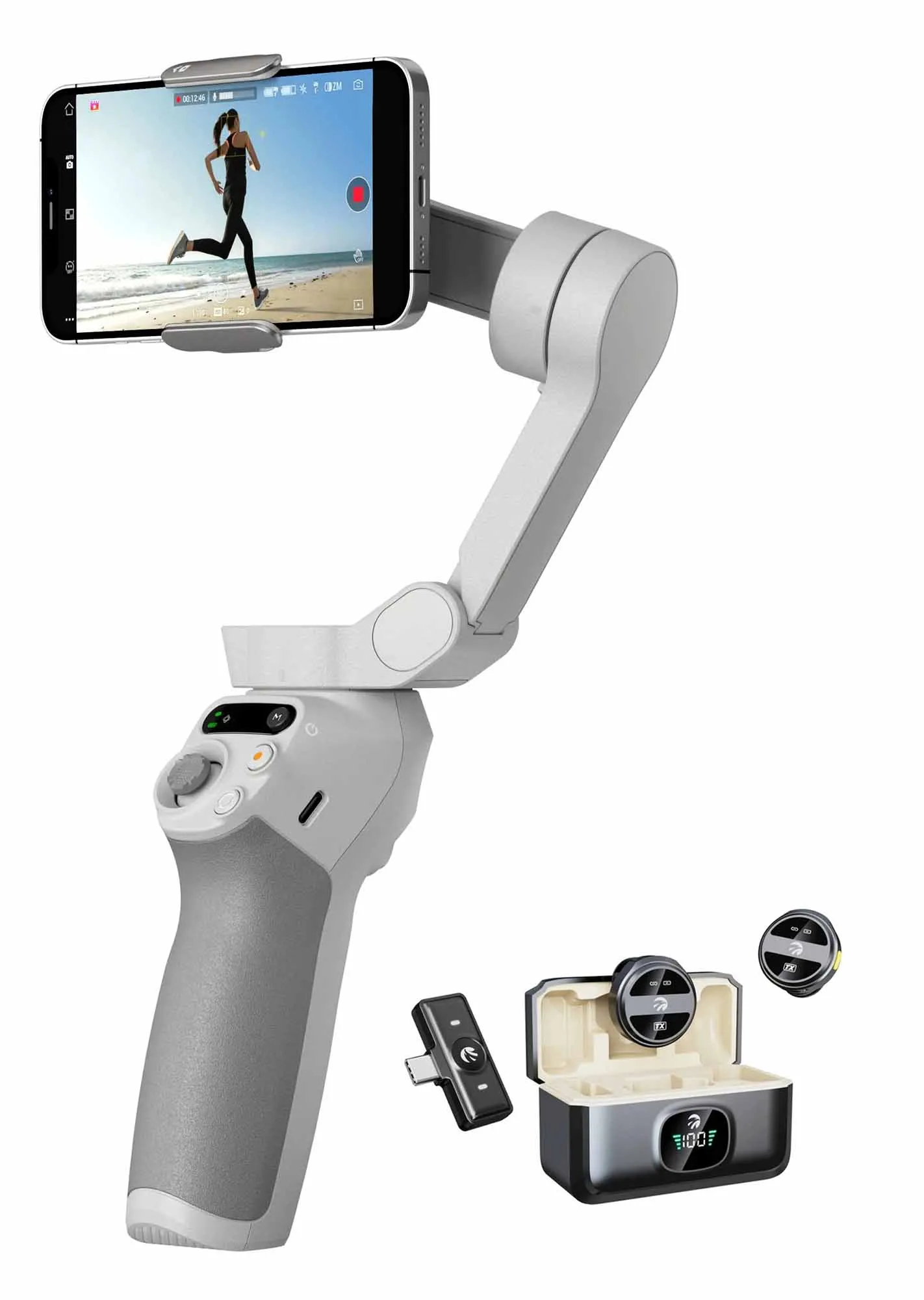 Gimbal DJI Osmo Mobile SE + mikrofon Hawk HW-MIC201