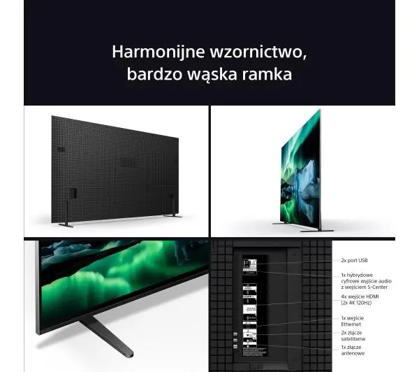 Sony BRAVIA 8 K-65XR80 65" 4K OLED 120Hz Google TV Dolby Vision Dolby Atmos HDMI 2.1 DVB-T2 + Soundbar HT-BD60 - Kup na Raty - RRSO 0%