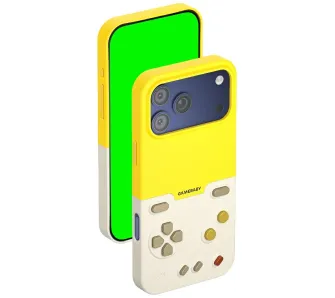 Etui GAMEBABY AF4004 z kontrolerem do iPhone 17 Pro Max Żółty