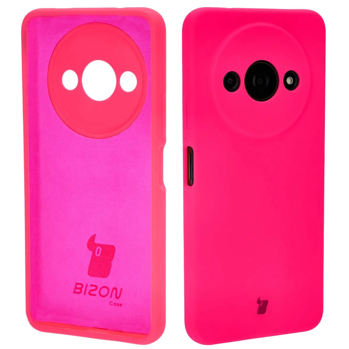 Etui Bizon Soft Case do Xiaomi Redmi A3 4G Neonowy-różowy