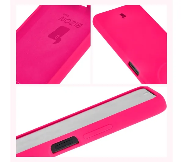 Bizon Soft Case do Xiaomi Redmi A3 4G Neonowy-różowy