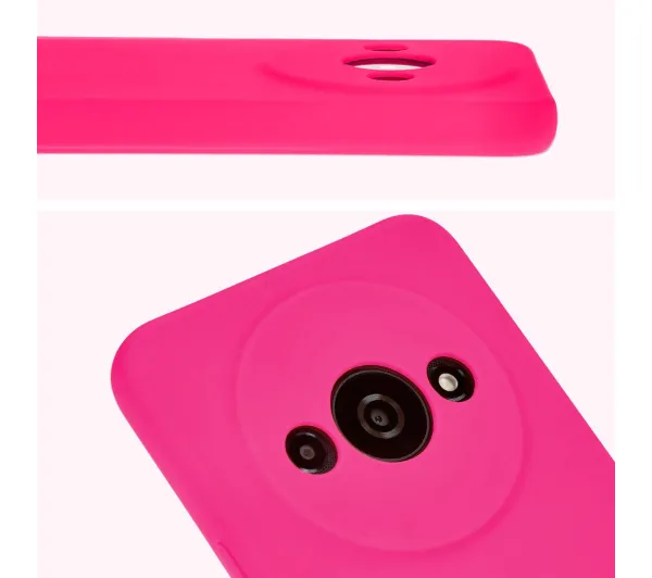 Bizon Soft Case do Xiaomi Redmi A3 4G Neonowy-różowy