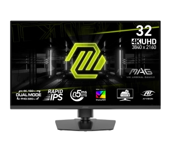Monitor MSI MAG 322URDF E16 31,5" 4K Rapid IPS Dual Mode 160Hz/320Hz 0,5ms Funkcje AI Gamingowy