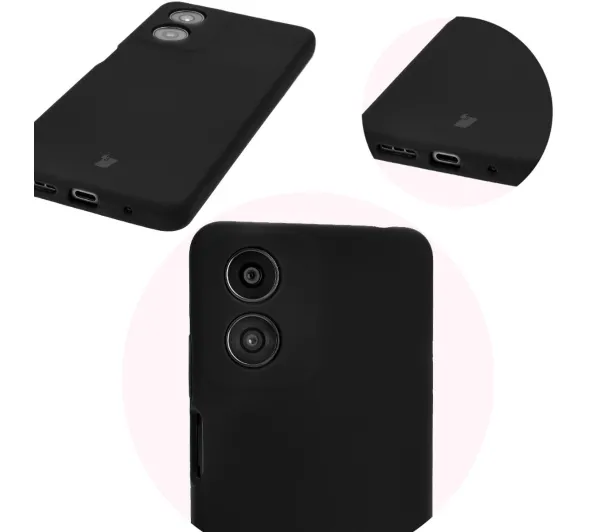 Bizon Bizon Soft Case do Motorola Moto G04 Czarny