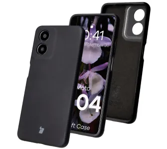 Etui Bizon Bizon Soft Case do Motorola Moto G04 Czarny
