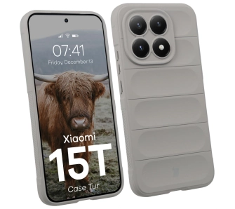 Etui Bizon Tur do Xiaomi 15T Jasnoszary