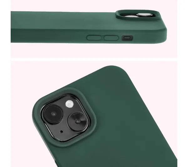 Bizon Soft Case do Apple iPhone 15 Plus Ciemnozielony
