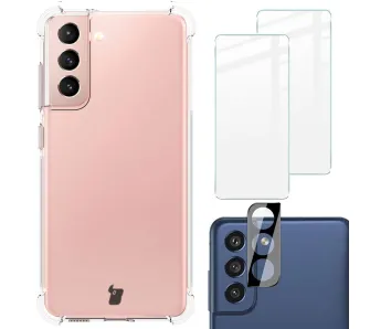 Etui Bizon Clear Pack do Samsung Galaxy S21 FE Przezroczysty