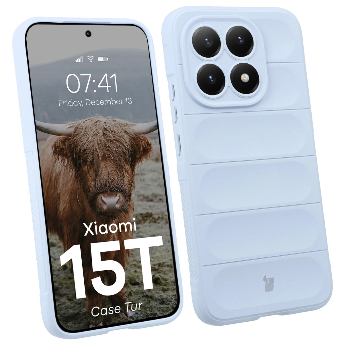 Etui Bizon Tur do Xiaomi 15T Jasnoniebieski