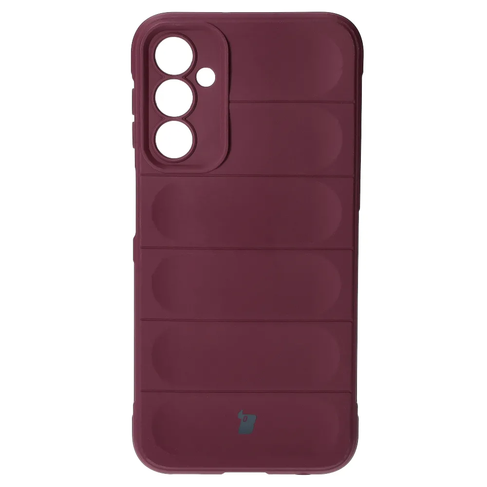 Etui Bizon Tur do Samsung Galaxy A24 4G Burgundowy