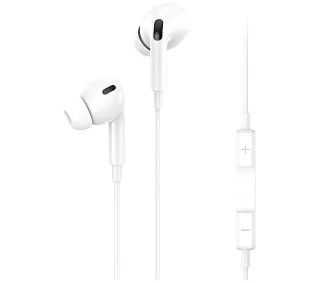 USAMS EP-41 jack 3,5 mm Dokanałowe Mikrofon Biały