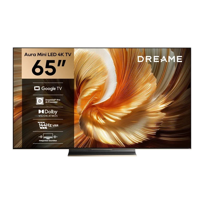 Telewizor Dreame 65S100 65" QD-miniLED 4K 144Hz Google TV Funkcje AI Dolby Vision Dolby Atmos HDMI 2.1 DVB-