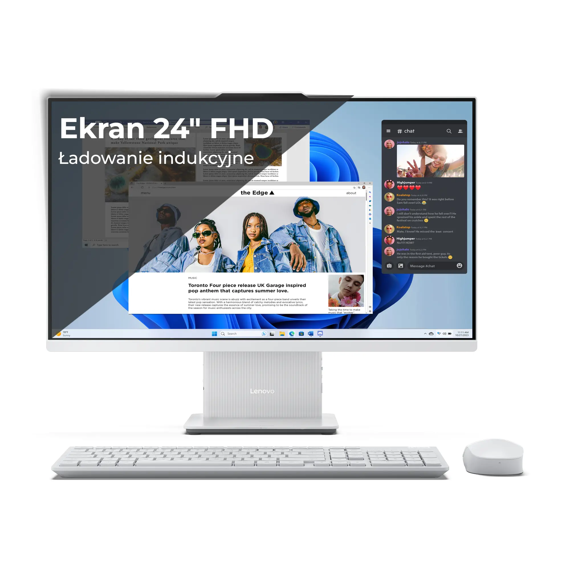 Komputer Lenovo IdeaCentre AIO 24IRH9 i7-13620H 23,8" 16GB RAM 512GB Dysk SSD Win11 Cloud Grey