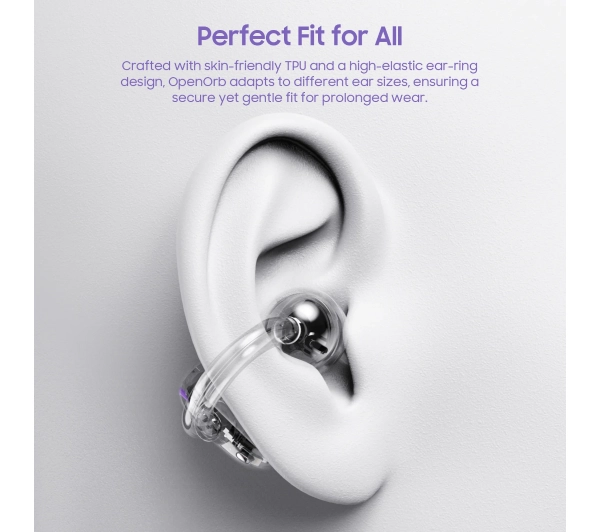 Tozo OpenOrb Przewodnictwo powietrzne Bluetooth 5.4 Fioletowy