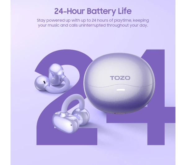 Tozo OpenOrb Przewodnictwo powietrzne Bluetooth 5.4 Fioletowy